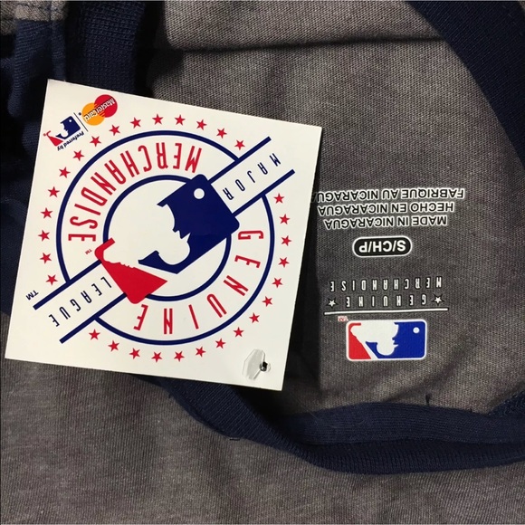 MLB BosTon Red Sox 3/4 Sleeve Men's Logo Tee - Picture 3 of 3